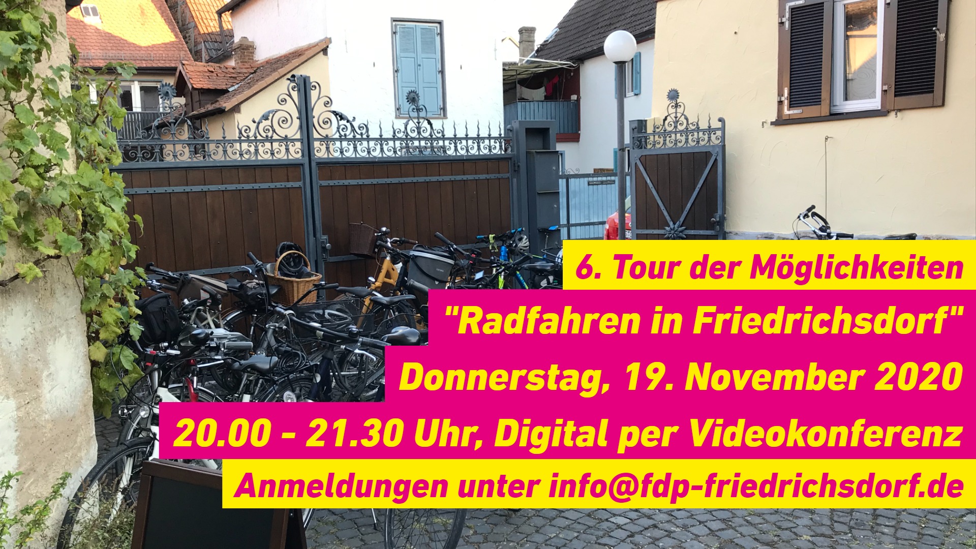 Grafik - 6te Tour der Möglichkeiten - FDP Friedrichsdorf - Fahrradwege